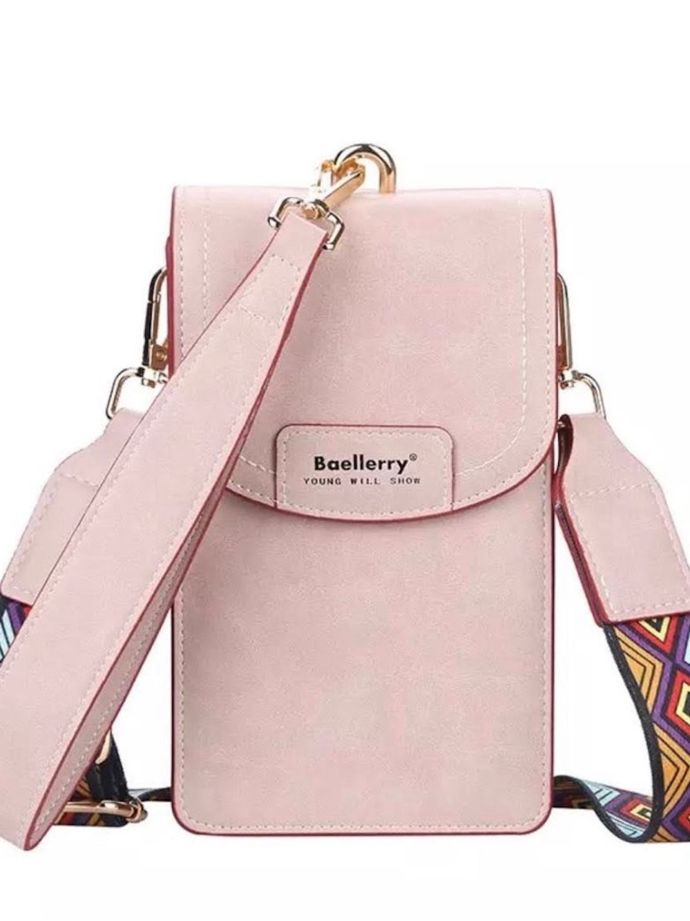 Pink Crossbody Phone Bag - Picture 1 of 3